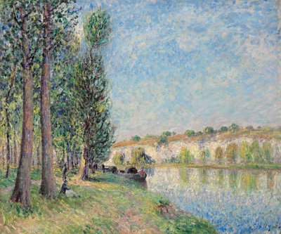 El Loing en Moret; Le Loing a Moret, 1885 de Alfred Sisley