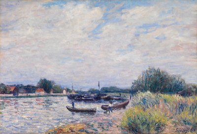 El Loing en Saint-Mammes, c.1859-99 (óleo sobre lienzo) de Alfred Sisley