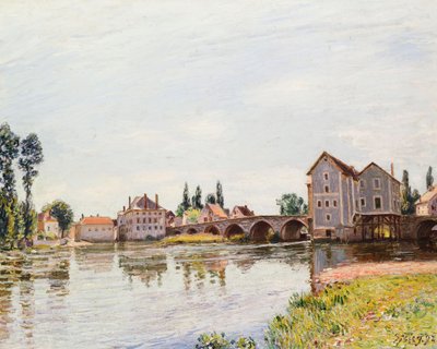 El Loing bajo el Pont de Moret, 1892 de Alfred Sisley