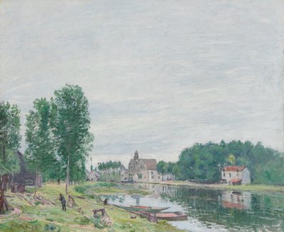El Astillero Matrat, Moret-Sur-Loing, Clima lluvioso de Alfred Sisley