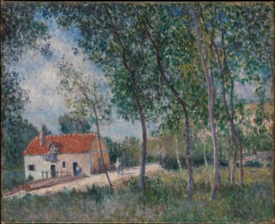 El camino de Moret a Saint-Mammès de Alfred Sisley