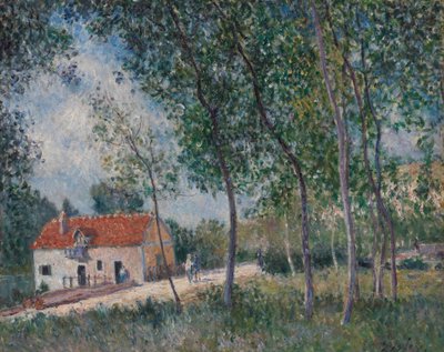El camino de Moret a Saint-Mammès de Alfred Sisley