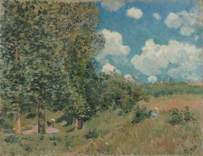El Camino de Versalles a Saint-Germain de Alfred Sisley