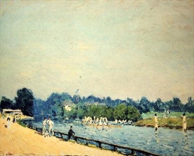 El camino a Hampton Court de Alfred Sisley