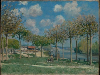 El Sena en Bougival de Alfred Sisley