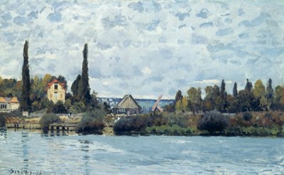 El Sena en Bougival, 1873 de Alfred Sisley