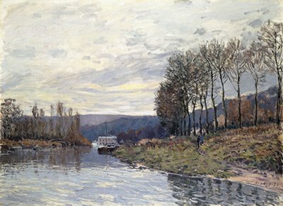 El Sena en Bougival, 1873 de Alfred Sisley