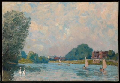 El Támesis en Hampton Court de Alfred Sisley