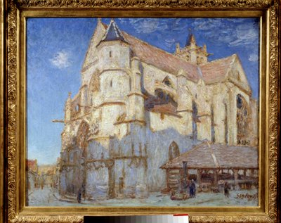 La iglesia de Moret (Moret-sur-Loing) de Alfred Sisley