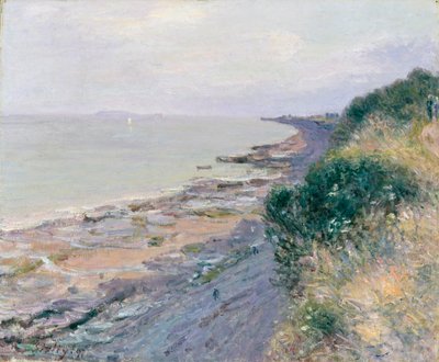 El acantilado en Penarth, tarde, marea baja, 1897 de Alfred Sisley