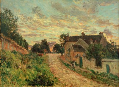 Un camino en Louvecienne de Alfred Sisley