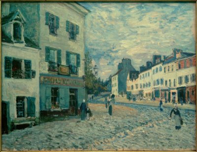 Una calle en Marly de Alfred Sisley