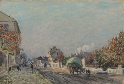 Una calle en Marly, 1876 de Alfred Sisley