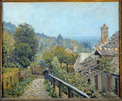 Vista de Louveciennes, camino de la costa media llamado alturas por Marly de Alfred Sisley