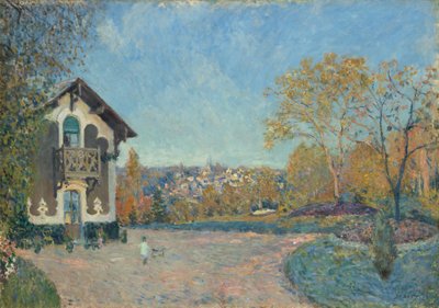 Vista de Marly-le-Roi desde Coeur-Volant, 1876 de Alfred Sisley