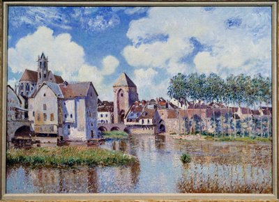 Vista de Moret en Loing de Alfred Sisley