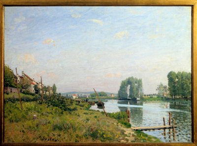 Vista de la isla Saint Denis de Alfred Sisley