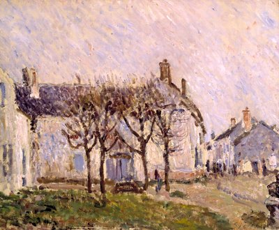 Village Street, Moret-sur-Loing, c.1894 (óleo sobre lienzo) de Alfred Sisley