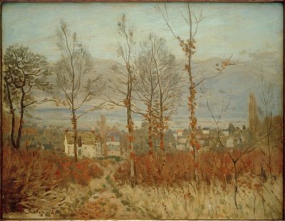Vista de Louveciennes en otoño de Alfred Sisley