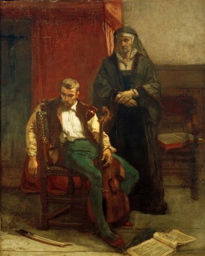 A.Stevens, (Del músico) Desaliento de Alfred Emile Stevens