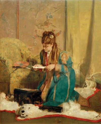 A.Stevens, La caja de joyas de Alfred Emile Stevens