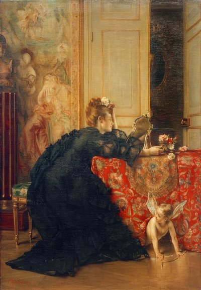 La viuda o El último día de la viudez de Alfred Emile Stevens