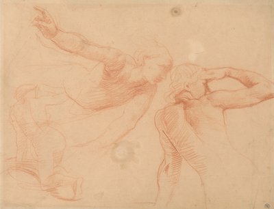 Estudio de tres figuras en Movimiento de Alfred Emile Stevens