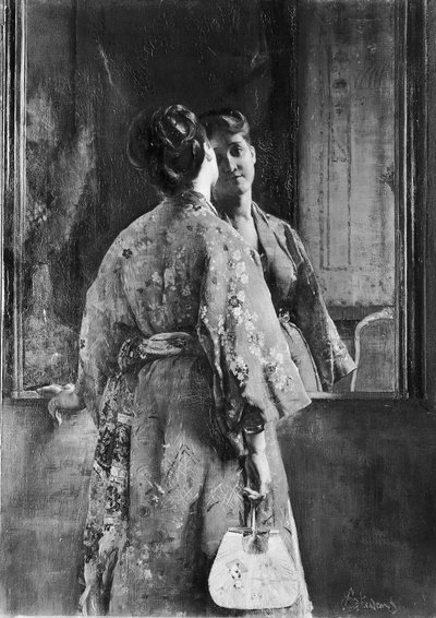 La Bata Japonesa, ca. 1872 de Alfred Emile Stevens