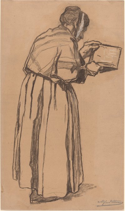 Mujer leyendo de Alfred Emile Stevens