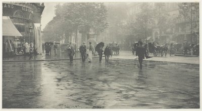 Un día lluvioso en el bulevar, París de Alfred Stieglitz