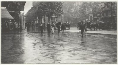 Un día lluvioso en el bulevar, París de Alfred Stieglitz
