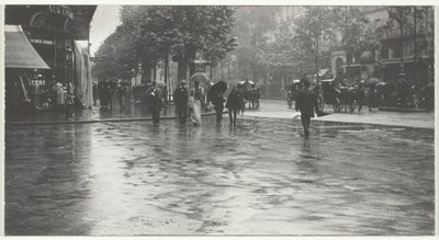 Un día lluvioso en el bulevar, París de Alfred Stieglitz