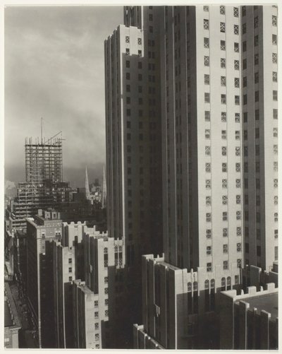 Desde mi ventana en el Shelton, Oeste, 1931 de Alfred Stieglitz