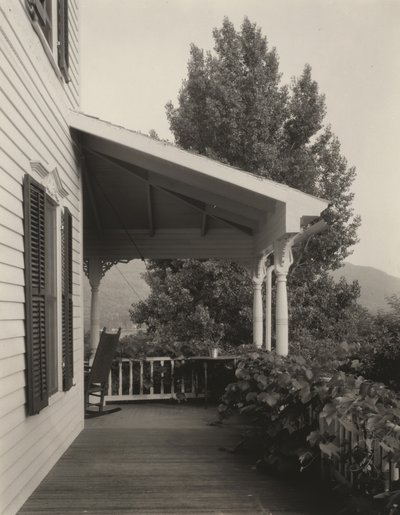 Casa, hojas y árbol de Alfred Stieglitz