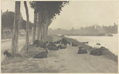En el Sena—Cerca de París, 1894, impreso 1897 de Alfred Stieglitz