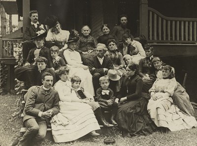 Familia Stieglitz en Oaklawn, lago George de Alfred Stieglitz