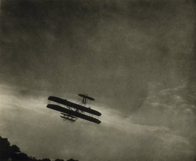 El avión, publicado en octubre de 1911 (fotograbado) de Alfred Stieglitz