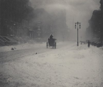 La ventisca, Nueva York de Alfred Stieglitz