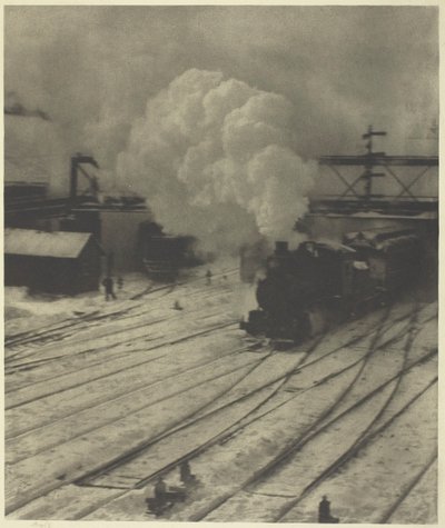 El patio del ferrocarril, invierno, 1903 de Alfred Stieglitz