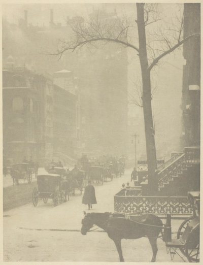La calle, Quinta Avenida de Alfred Stieglitz