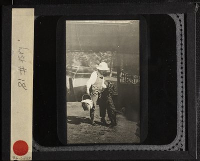 Sin título Sobrina Elizabeth con Inky en Oaklawn, c. 1903 de Alfred Stieglitz