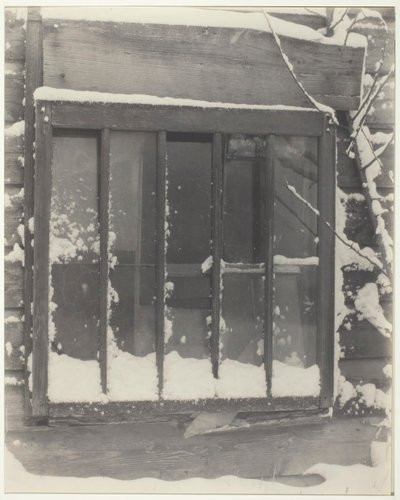 Ventana: Madera, Vidrio, Nieve de Alfred Stieglitz