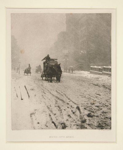 Invierno - Quinta Avenida de Alfred Stieglitz
