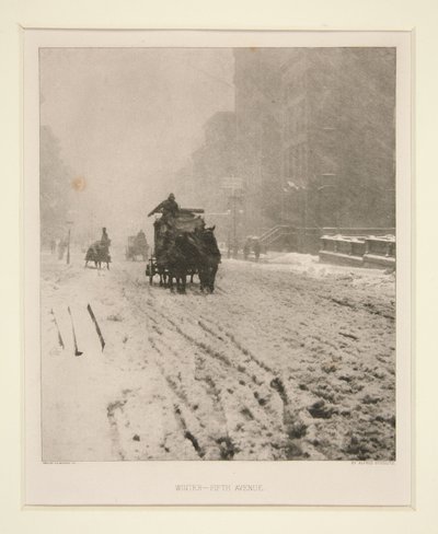 Invierno - Quinta Avenida de Alfred Stieglitz