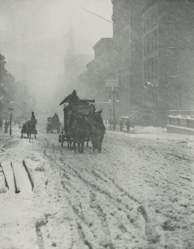 Invierno, Quinta Avenida de Alfred Stieglitz