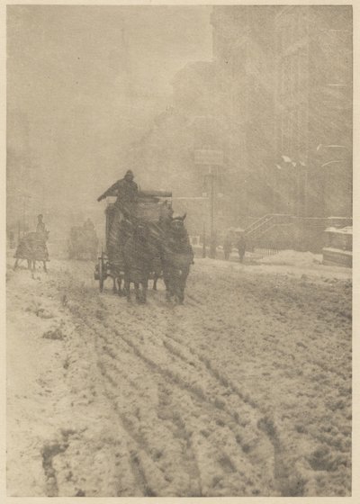 Invierno en la Quinta Avenida de Alfred Stieglitz