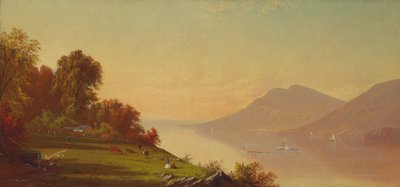 Tarde en el Hudson, 1867 de Alfred Thompson Bricher