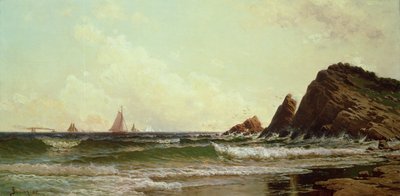 Acantilados en el Cabo Elizabeth, Puerto de Portland, Maine, 1882 de Alfred Thompson Bricher