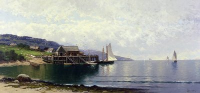 The Landing, Bailey Island, Maine, c.1907 (óleo sobre lienzo) de Alfred Thompson Bricher