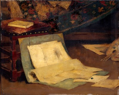 Rincón del estudio del artista, 1849-1924 de Alfred Verhaeren